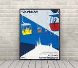 Skyway Poster Tomorrowland Tokyo Disneyland Poster Vintage Disney Attraction Poster