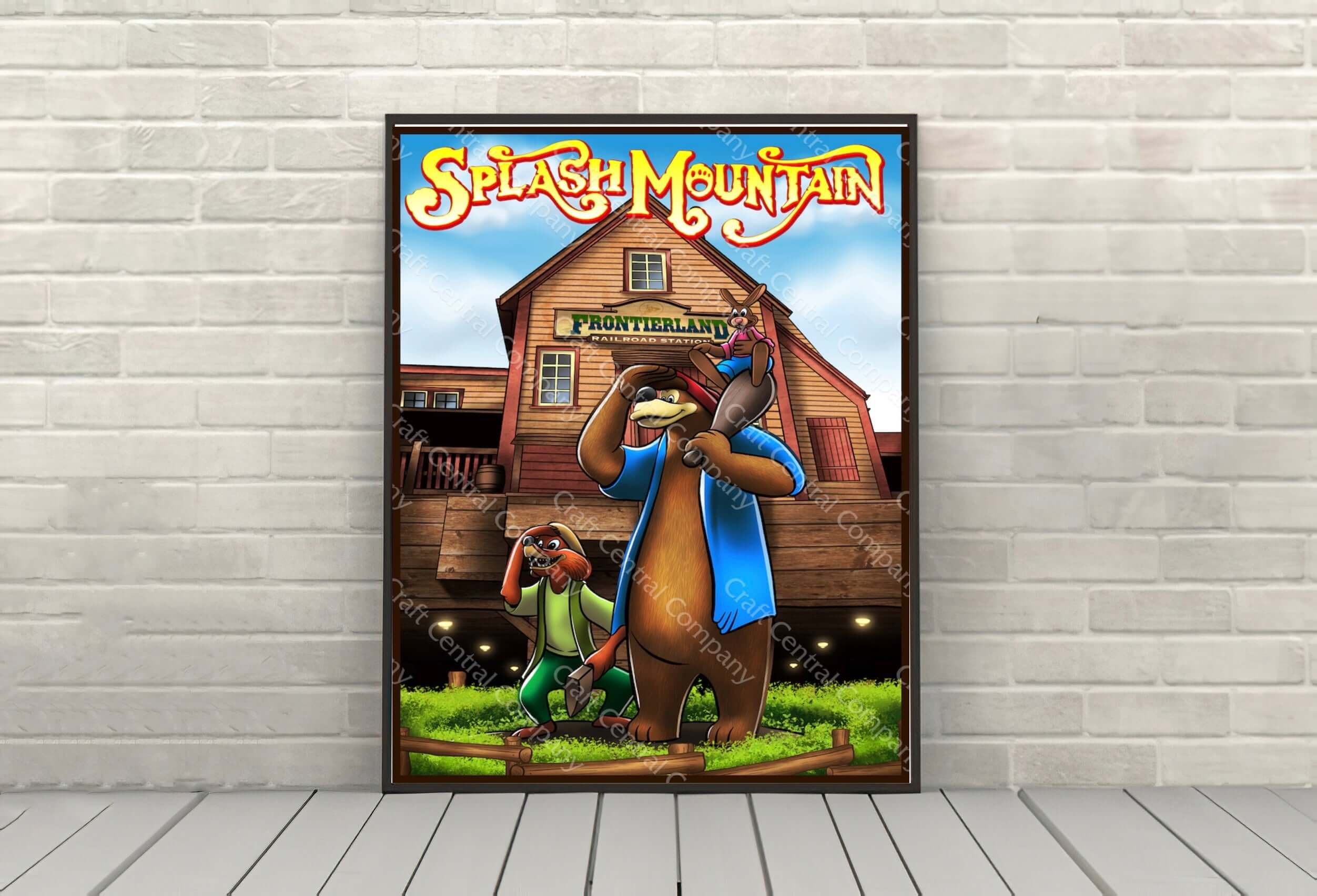 Splash Mountain Disneyland Poster