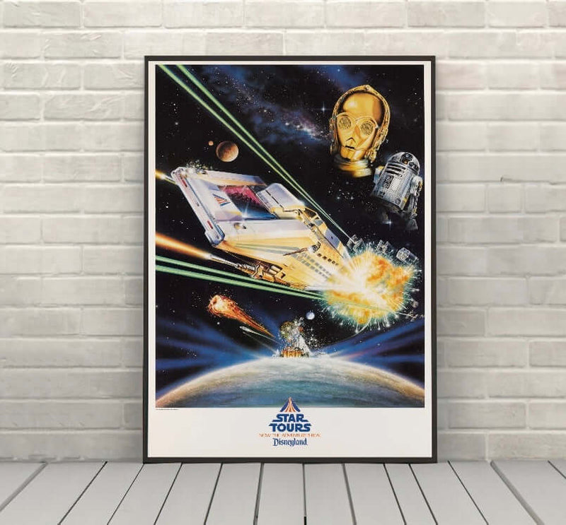 Star Tours Vintage Star Wars Poster - CraftCentralCompany