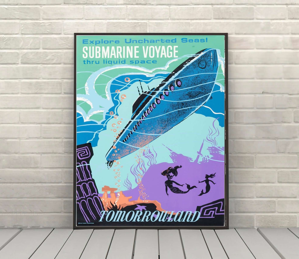 Submarine Voyage Poster Disney Attraction Poster...