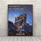 Tower of Terror Poster Disney Attraction Poster Hollywood Studios Poster Vintage Disney World Poster Twilight Zone Poster Disneyland Poster
