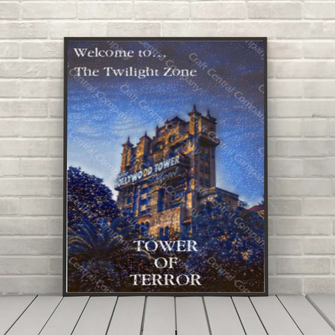 Tower of Terror Poster Disney Attraction...