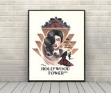 Tower of Terror Poster Disney Attraction Poster Hollywood Tower Hotel Drop in and Stay a While Poster Vintage Disney Poster Hollywood Studios Poster