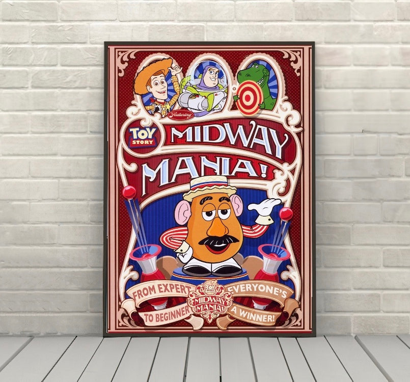 Toy Story Midway Mania POSTER Disney...