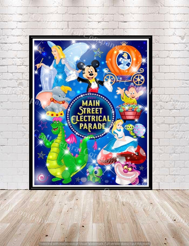 Main Street Electrical Parade Poster Disney Poster Disney Attraction ...