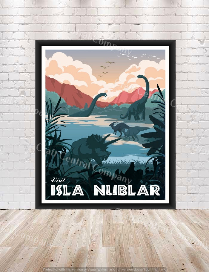 Jurassic Park Poster Isla Nublar Poster...