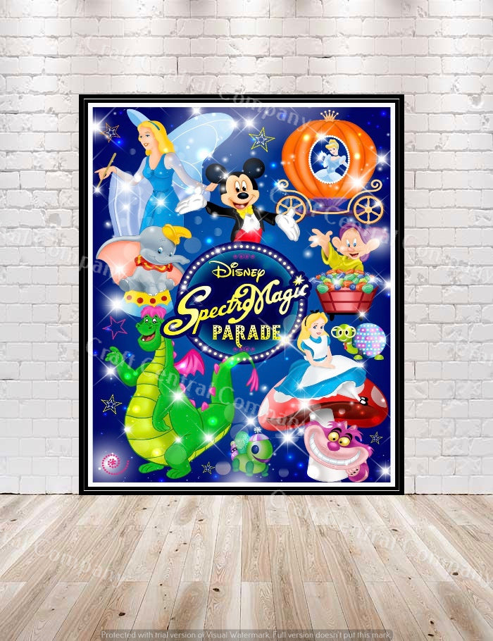 SpectroMagic Parade Poster Disney Poster Disney...