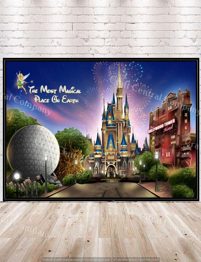 Disney Four Parks Poster The Most magical place on earth Poster