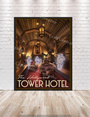 Tower of Terror Poster Hollywood Studios...