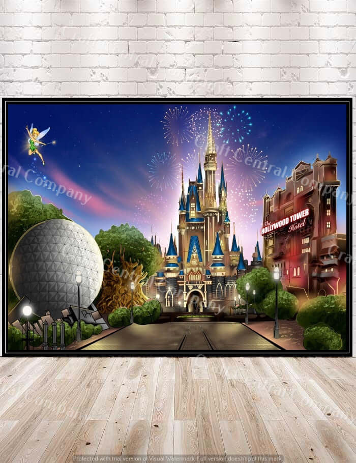 Disney Four parks Attraction Poster The...