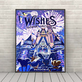Wishes POSTER Magic Kingdom Fire Works Poster Disney Attraction Poster Vintage Disney Poster Classic Disney World Poster Disneyland Poster