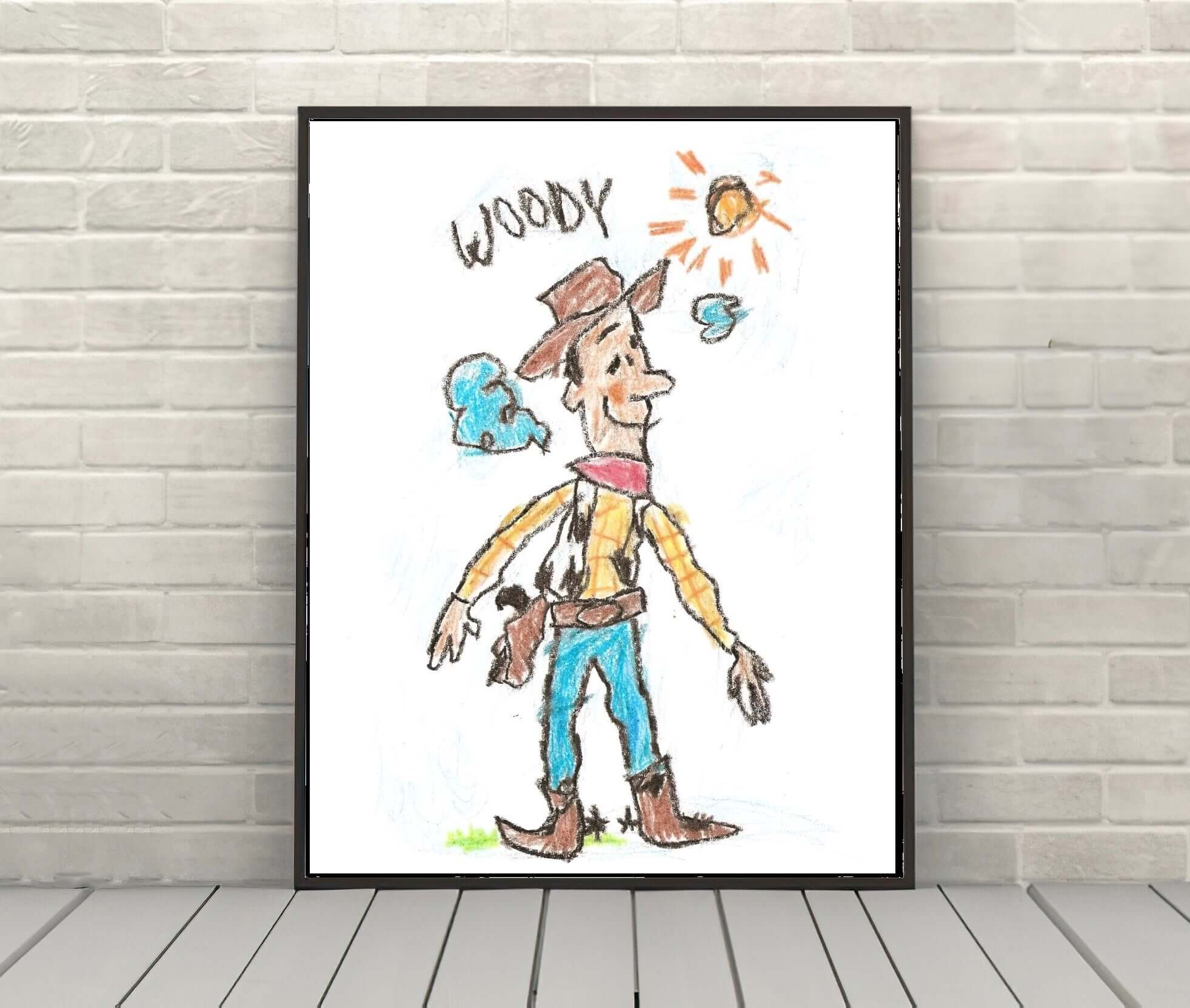 Woody Poster Vintage Disney Poster Andy's...