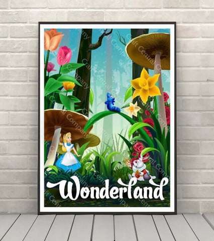 Alice in Wonderland Poster Vintage Disney...