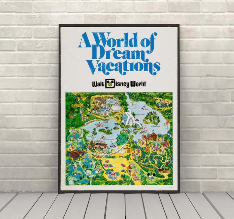 A World of Dream Vactions Disney Attraction Poster
