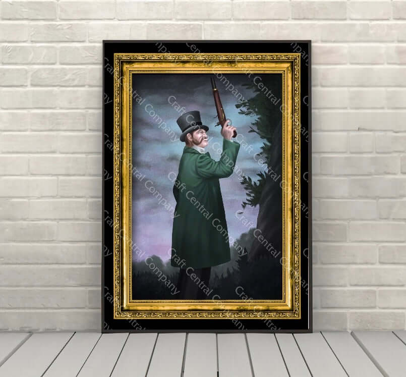 Haunted Mansion Dueling Ghosts Poster Vintage...