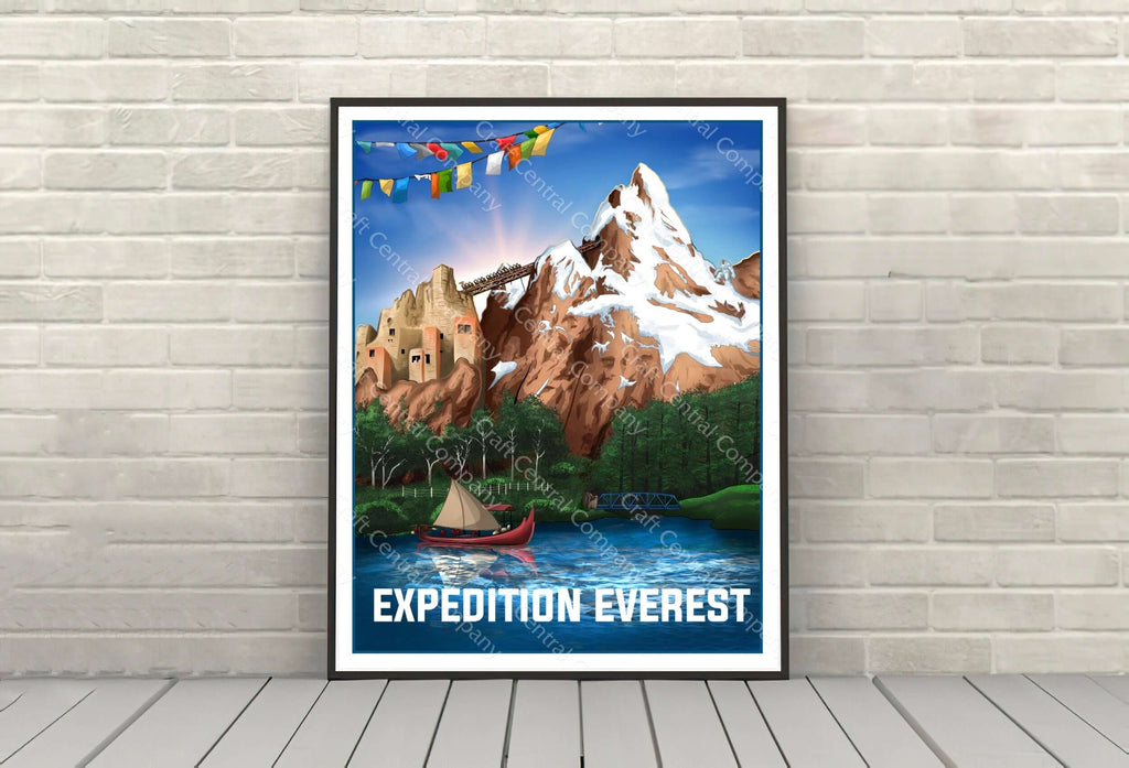 Expedition Everest Attraction Poster Disney World...