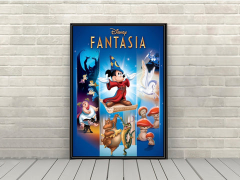 Fantasia Poster Vintage Disney Movie Poster...