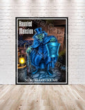 Hat Box Ghost Haunted Mansion Poster Vintage Disney Attraction Poster New Orleans Square Magic Kingdom