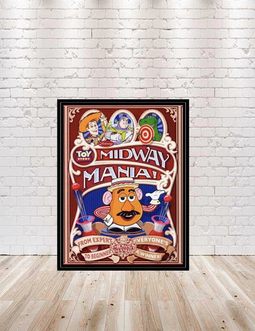 Toy Story Midway Mania POSTER Disney...