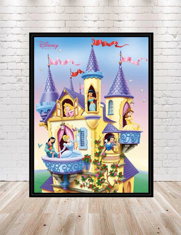 Disney Princesses in Cinderella Castle POSTER...
