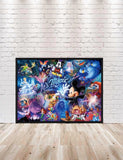 Mickey Mouse and all Disney Characters Poster Disney World Poster Disney Poster Disney Characters Mickey Poster