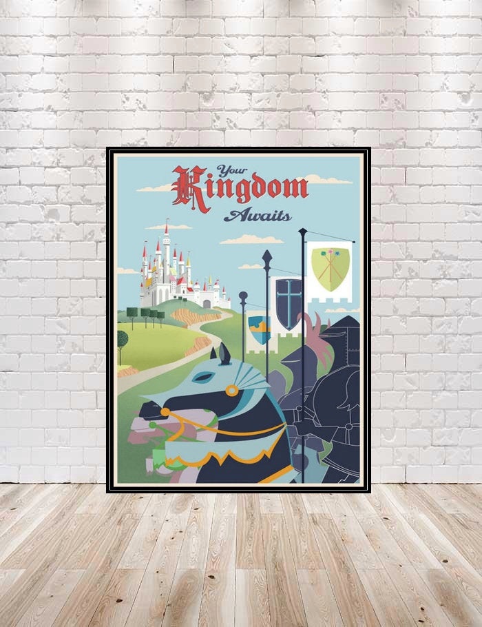 vintage disney castle posters