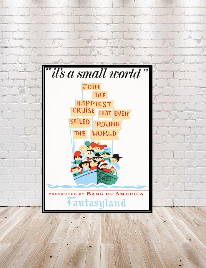 It's A Small World Poster Disney...