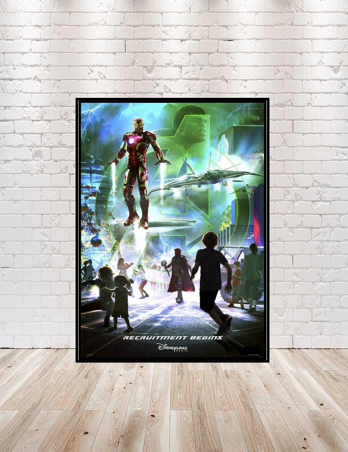 Avengers Poster Vintage Disney Poster Avengers...