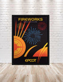 Fireworks Epcot Illuminations Poster Sizes 8x10, 11x14, 13x19 Epcot Poster Disney Poster Disney World Poster Vintage Illuminations Poster