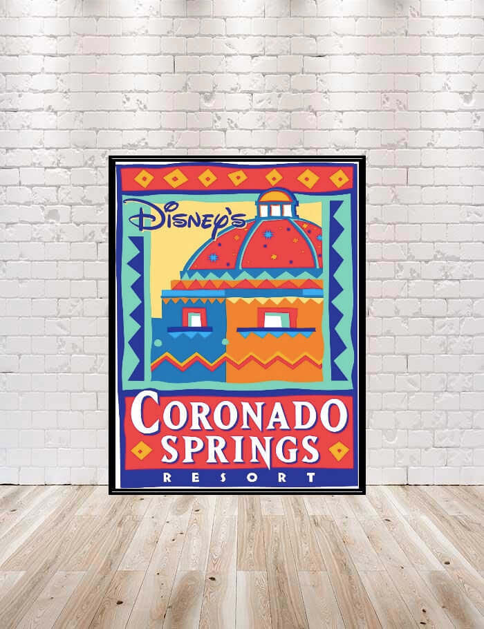 Coronado Springs Resort POSTER Coronado Springs hotel poster Vintage Disney Poster Disney World Poster Disney Hotel Poster