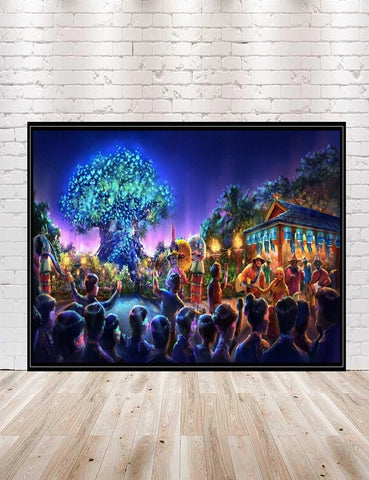 Animal Kingdom Poster Vintage Disney Poster...