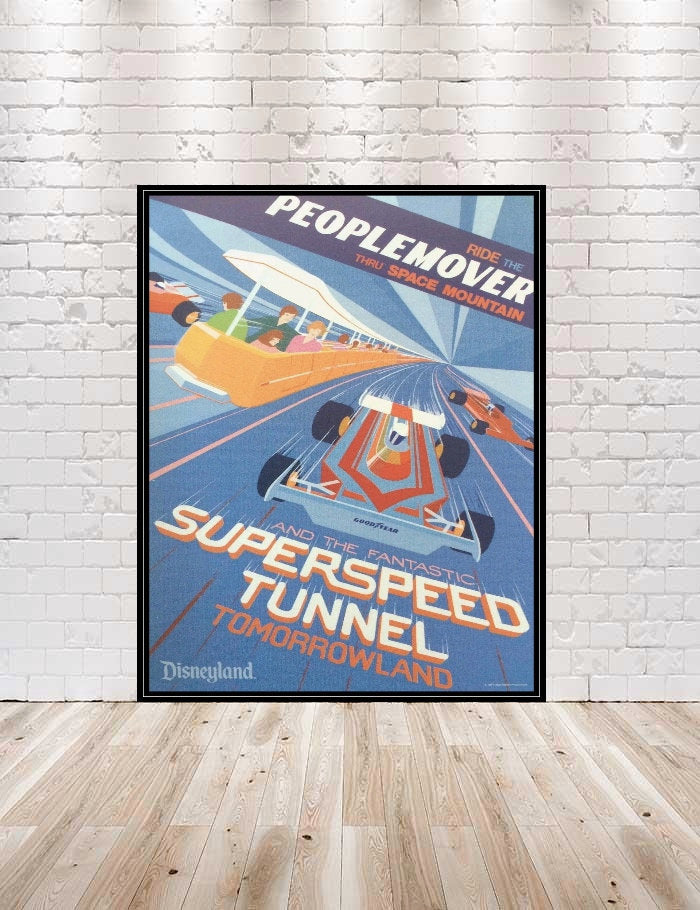 People Mover Poster Tomorrowland Speedway Poster...