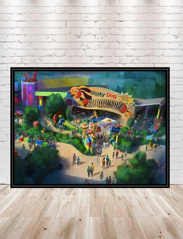 Slinky Dog Dash Poster Disney Attraction...