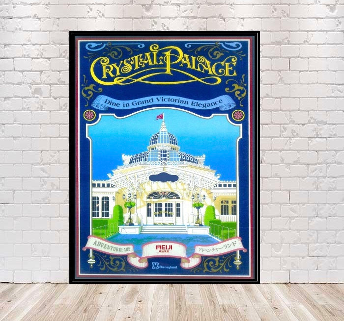 Crystal Palace Poster Vintage Disney Poster...