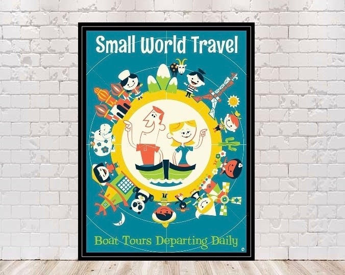 It's A Small World Poster Vintage...