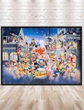 Mickey Mouse Poster Disney World Main Street Poster Magic Kingdom Poster Vintage Disney Poster Disney Characters Poster Attraction Poster