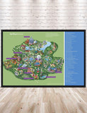 Walt Disney World Map Poster Disney Map Poster Disney Poster Magic Kingdom Poster Epcot Poster Hollywood Studios Map Animal Kingdom Poster
