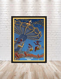 Silly Symphony Swings Poster Vintage Disney Poster California Adventure Poster Sizes 8x10, 11x14, 13x19 Disneyland Poster
