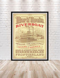 Mark Twain Riverboat Poster Vintage Disney Poster Sizes 8x10 11x14, 13x19 Frontierland Poster Disney World Poster Disneyland Poster