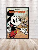 Mickey and Minnies Runaway Railway Poster Mickey Mouse Poster 8x10, 11x14, 13x19, 16x20 18x24 Hollywood Studios Poster Vintage Disney Poster