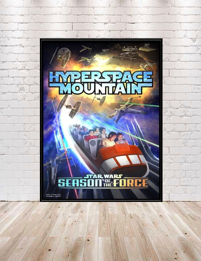 HyperSpace Mountain Poster Space Mountain Poster...