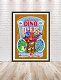 Toy Story Mania POSTER Dino Darts Poster Sizes 8x10, 11x14, 13x19  Hollywood Studios Poster Toy Story Land Poster Vintage Disney Poster