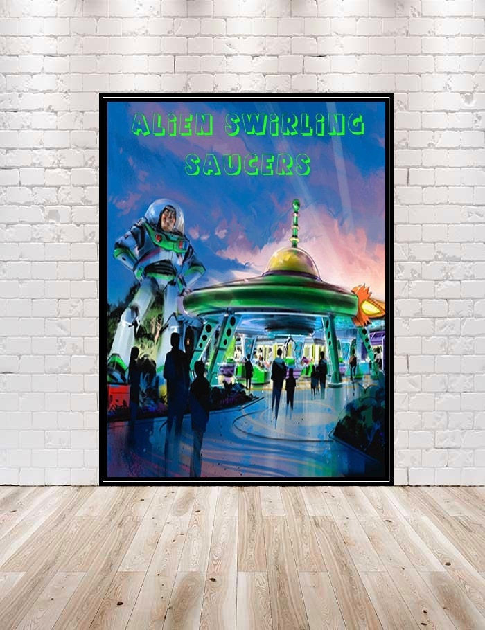 Alien Swirling Saucers Poster Toy Story...