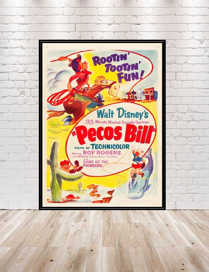 Pecos Bill Poster Walt Disney World...