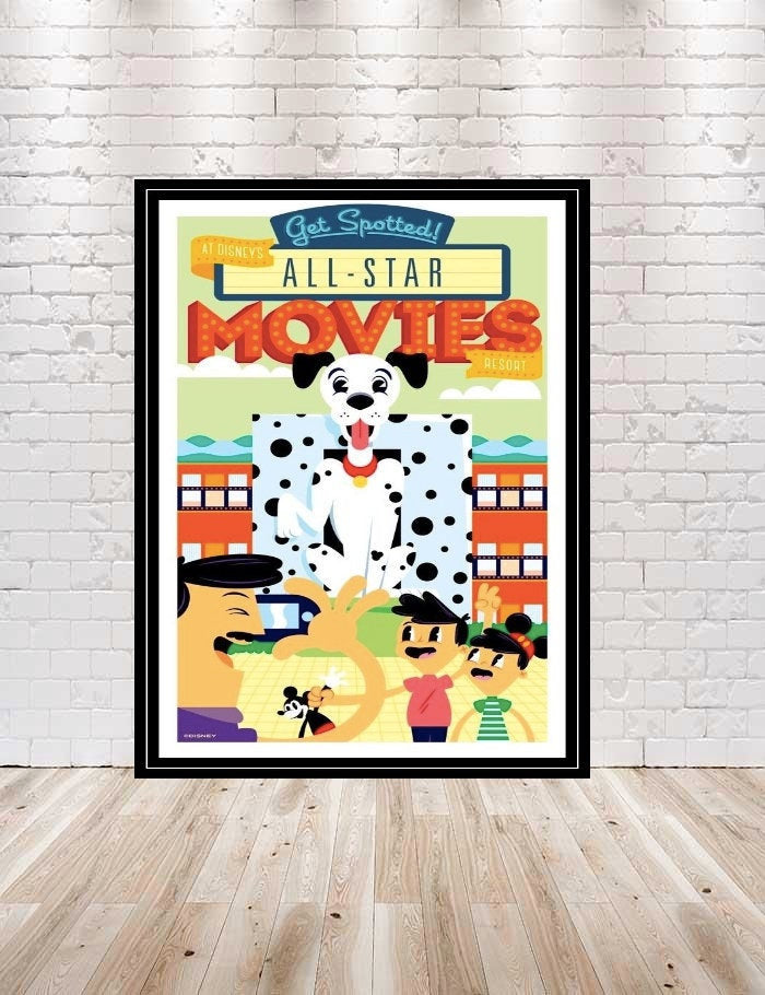 All Star Movies POSTER Disney Poster Sizes 8x10, 11x14, 13x19 Vintage ...