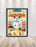 All Star Movies POSTER Disney Poster Sizes 8x10, 11x14, 13x19 Vintage Disney Poster Disney World Poster Disney Hotel Poster Resort Poster