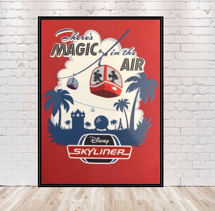 Skyliner Poster Skyway Poster Disney Attraction...