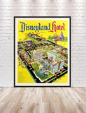 Disneyland Hotel POSTER Vintage Disneyland poster Vintage Disney Poster 8x10 11x14 13x19 16x20 18x24 Disney World Poster Disney Hotel Poster