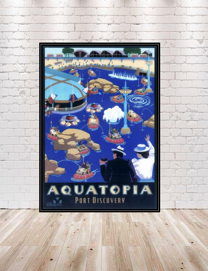 Aquatopia Poster Vintage Disney Poster Vintage...
