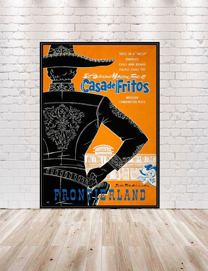 CasadDeFritos Poster Frontierland Poster Vintage Disney...